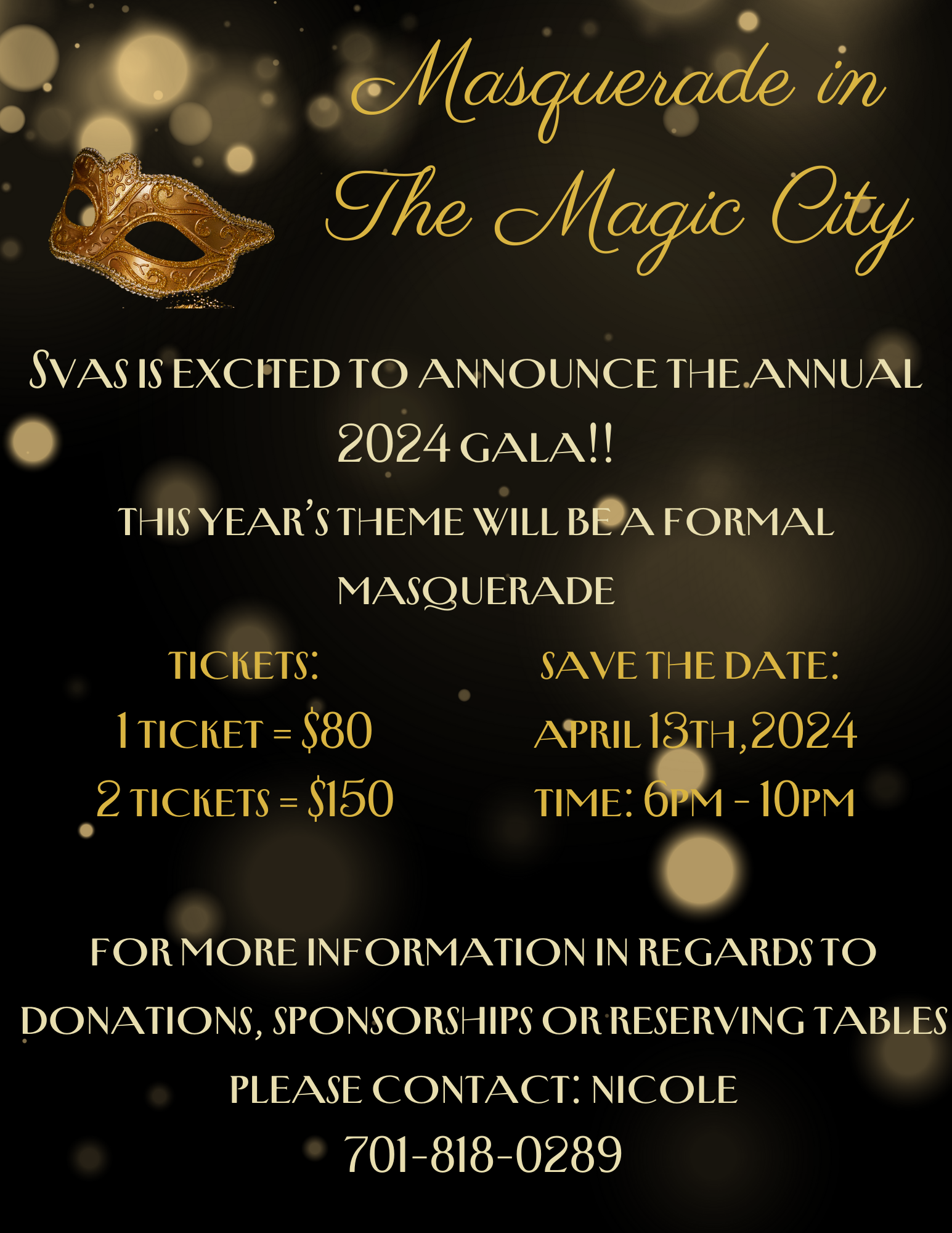 Masquerade in The Magic City Announcement